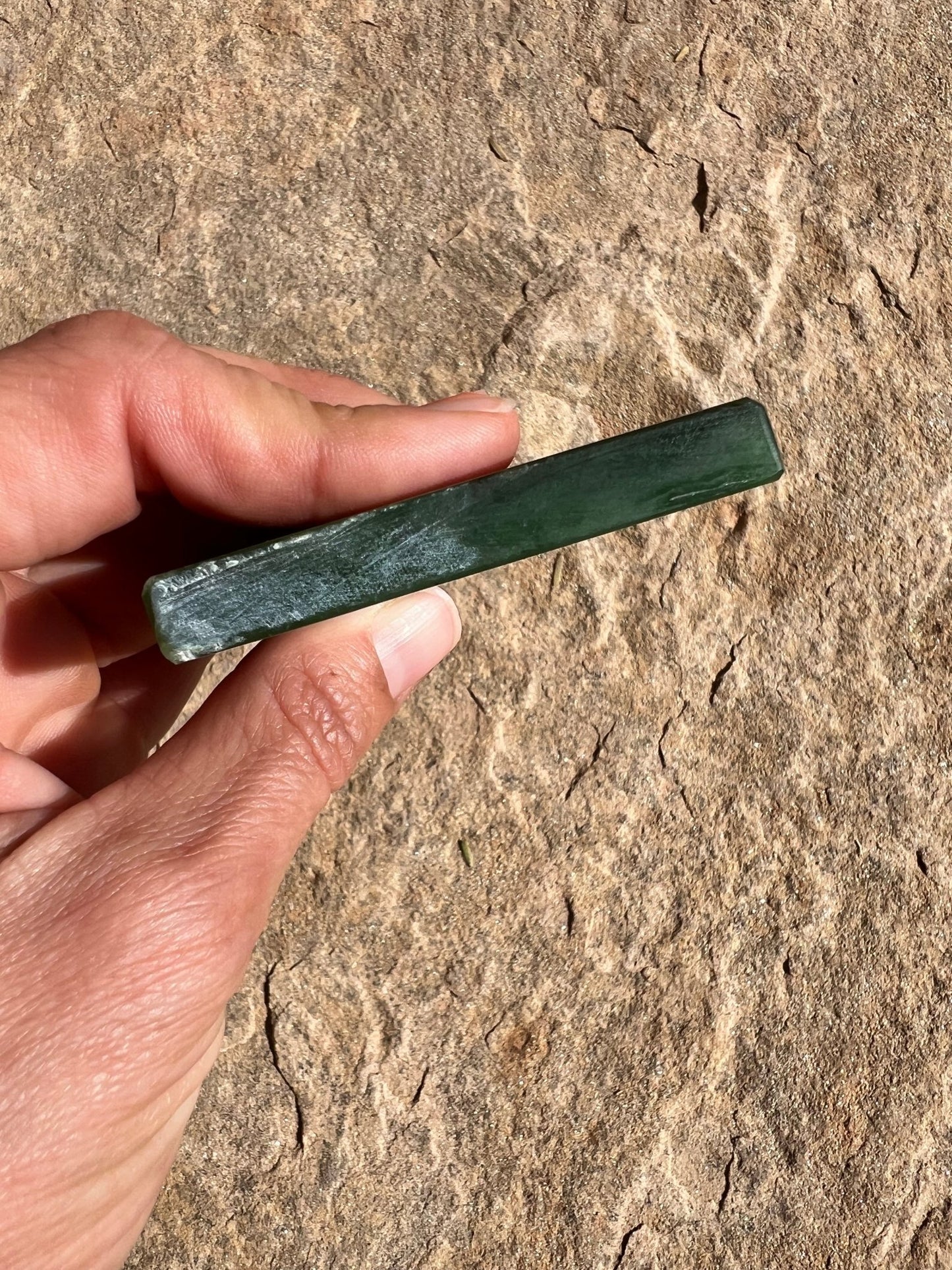 Canadian Nephrite Jade Slab 121g - Purple Door Alchemy