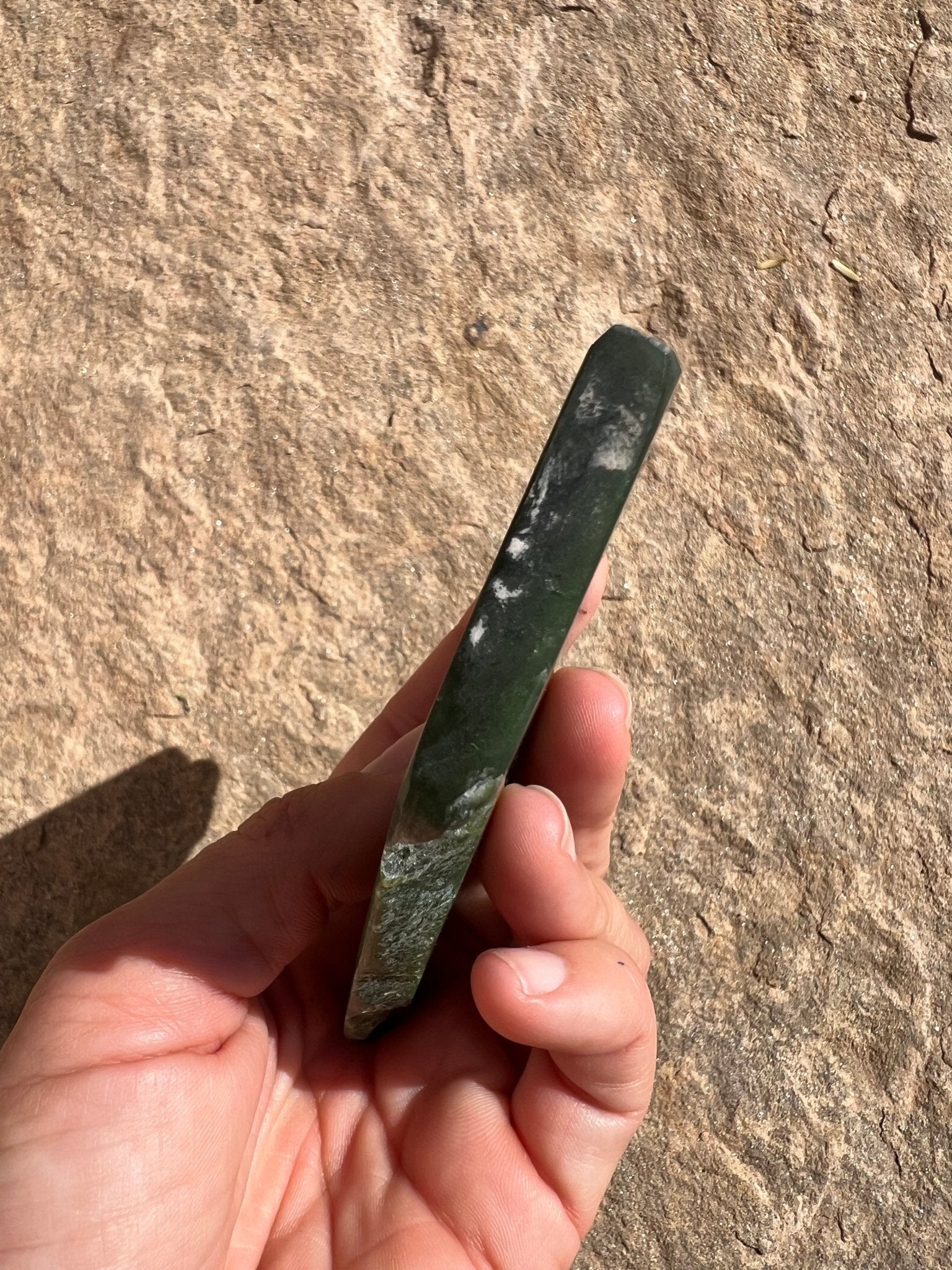 Canadian Nephrite Jade Slab 121g - Purple Door Alchemy