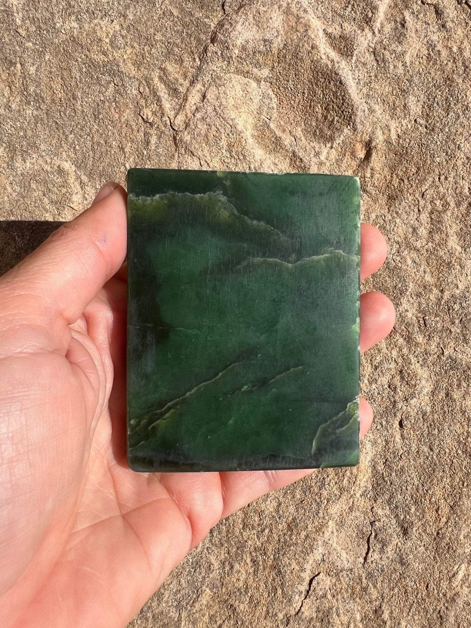 Canadian Nephrite Jade Slab 121g - Purple Door Alchemy