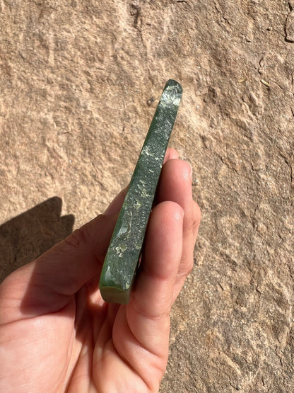 Canadian Nephrite Jade Slab 121g - Purple Door Alchemy