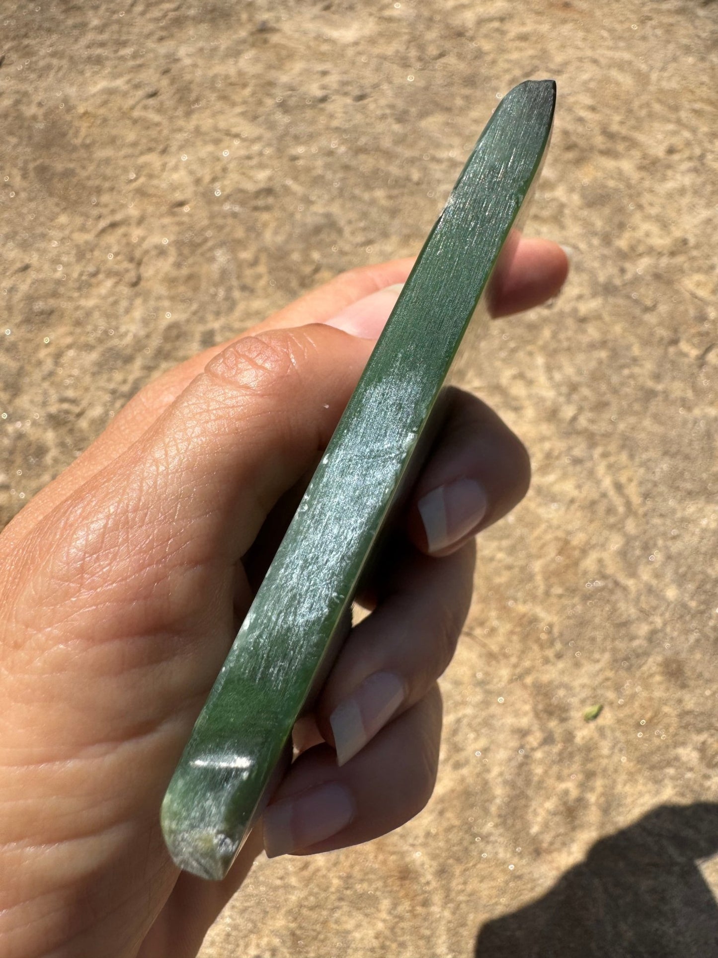 Canadian Nephrite Jade Slab 123g - Purple Door Alchemy