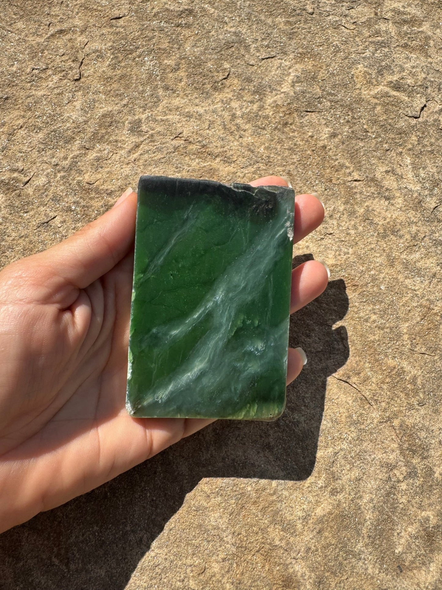 Canadian Nephrite Jade Slab 123g - Purple Door Alchemy