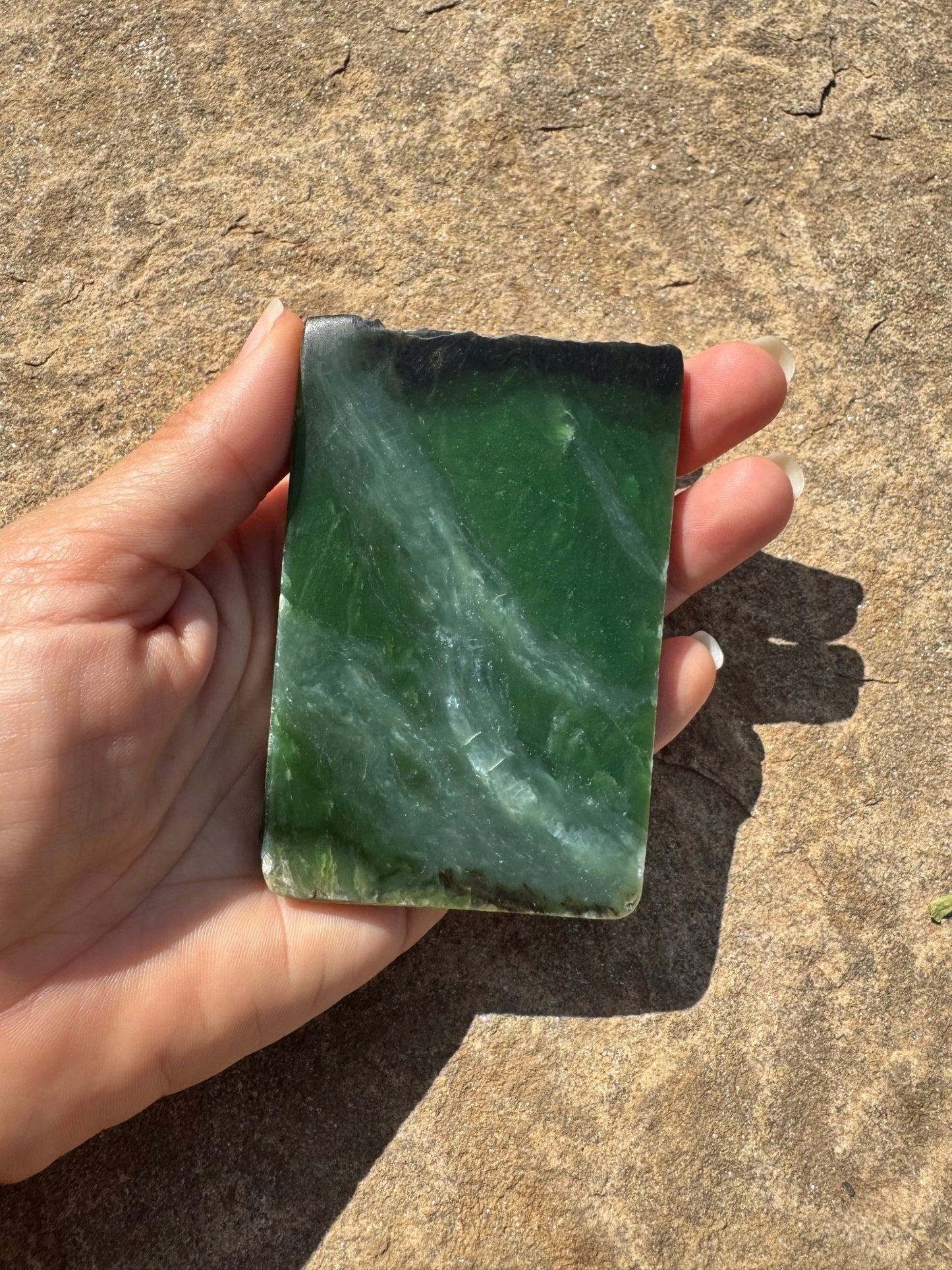 Canadian Nephrite Jade Slab 123g - Purple Door Alchemy