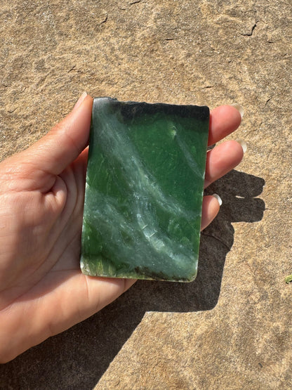 Canadian Nephrite Jade Slab 123g - Purple Door Alchemy