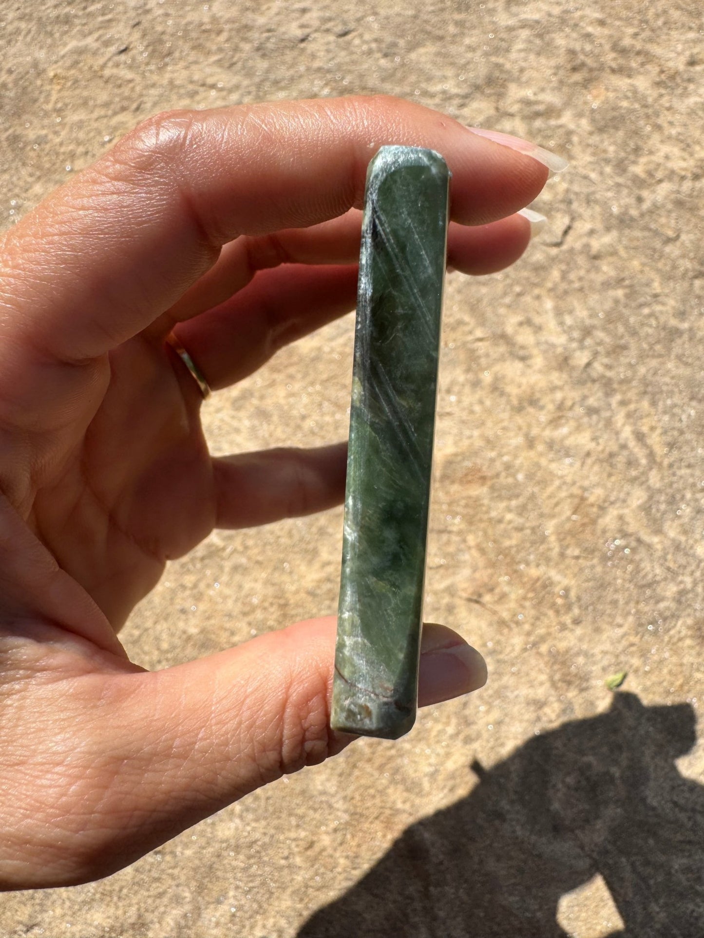 Canadian Nephrite Jade Slab 123g - Purple Door Alchemy