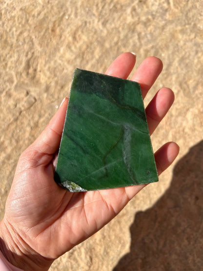 Canadian Nephrite Jade Slab 132g - Purple Door Alchemy