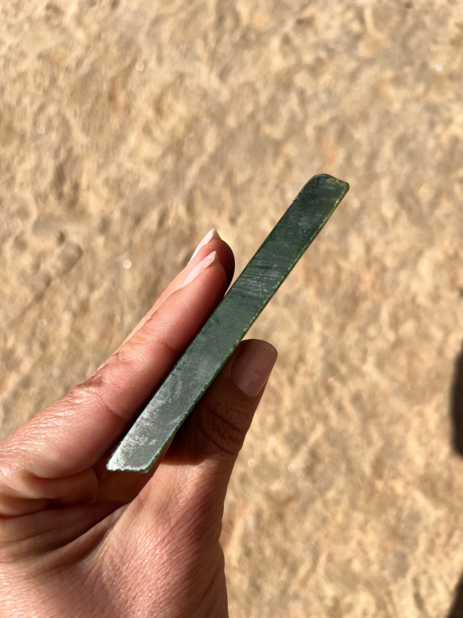 Canadian Nephrite Jade Slab 132g - Purple Door Alchemy