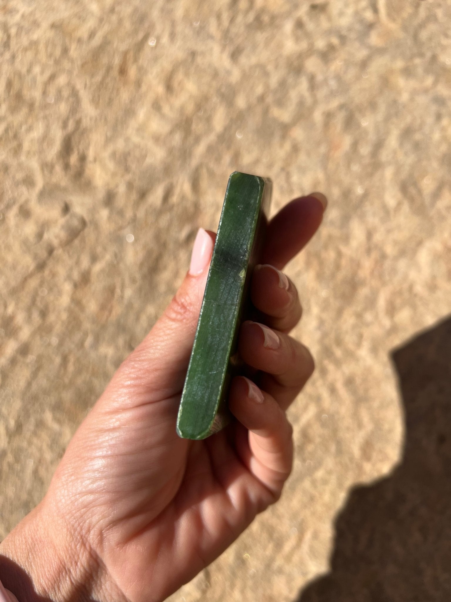 Canadian Nephrite Jade Slab 132g - Purple Door Alchemy