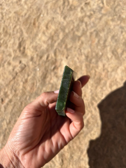 Canadian Nephrite Jade Slab 132g - Purple Door Alchemy