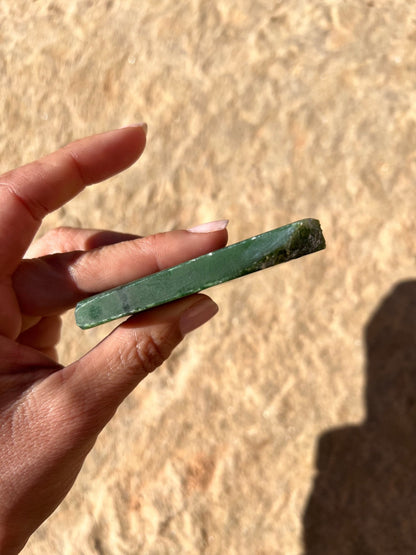 Canadian Nephrite Jade Slab 132g - Purple Door Alchemy