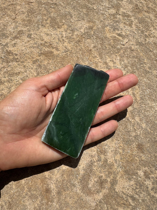 Canadian Nephrite Jade Slab 135g - Purple Door Alchemy