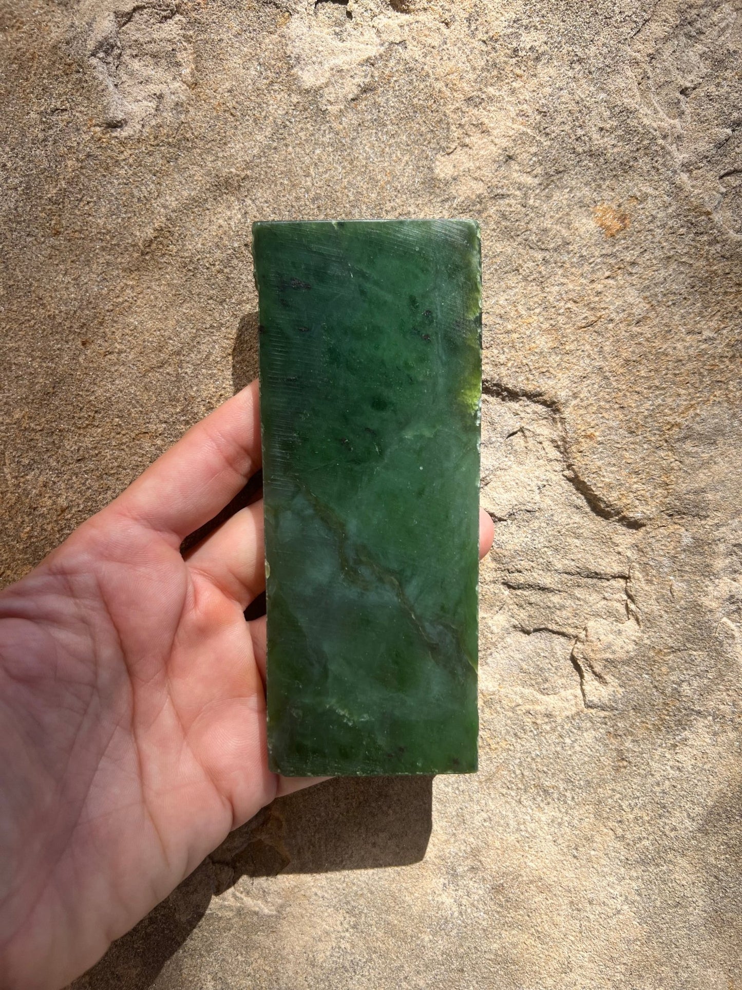 Canadian Nephrite Jade Slab 137g - Purple Door Alchemy