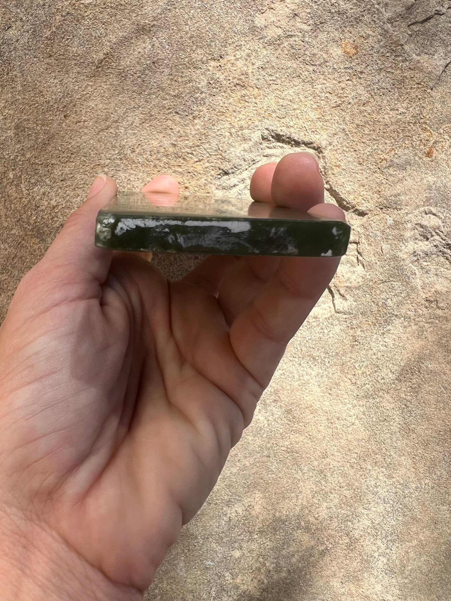 Canadian Nephrite Jade Slab 137g - Purple Door Alchemy