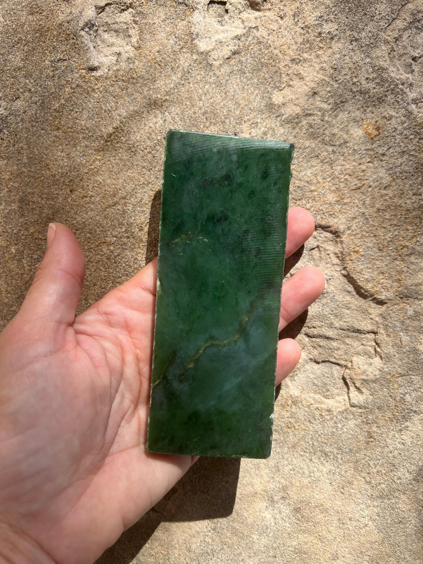 Canadian Nephrite Jade Slab 137g - Purple Door Alchemy