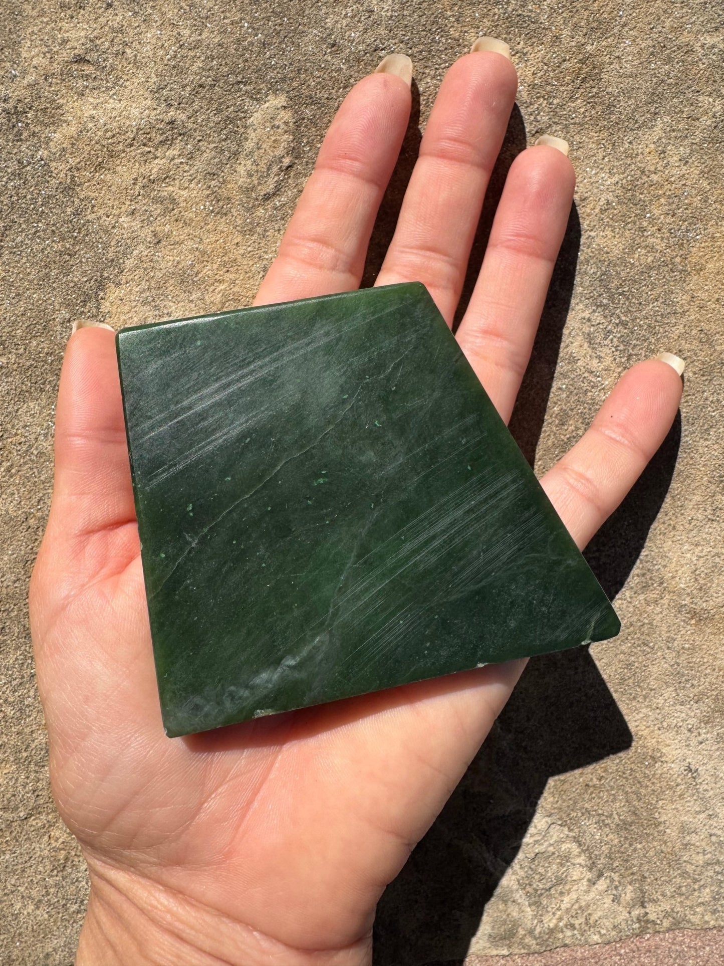 Canadian Nephrite Jade Slab 147g - Purple Door Alchemy