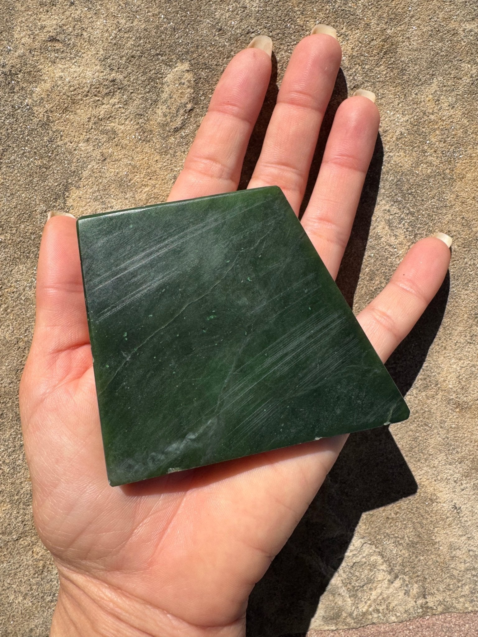 Canadian Nephrite Jade Slab 147g - Purple Door Alchemy