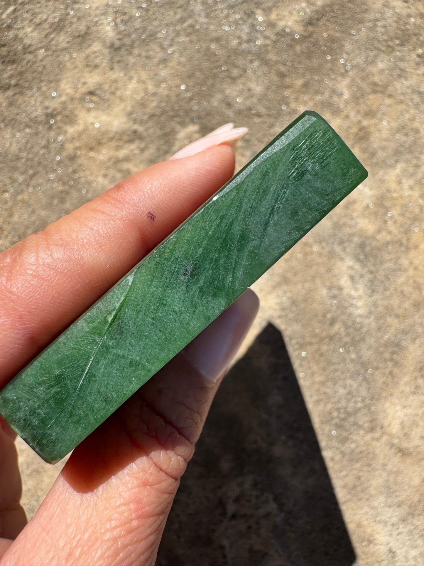 Canadian Nephrite Jade Slab 147g - Purple Door Alchemy