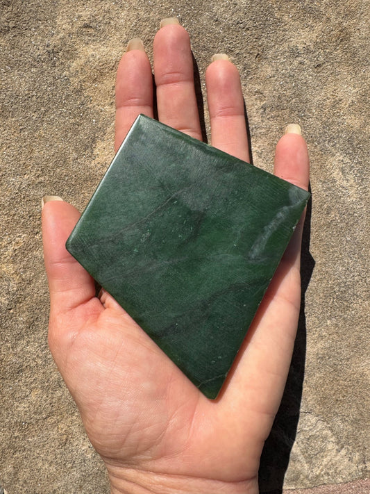 Canadian Nephrite Jade Slab 147g - Purple Door Alchemy