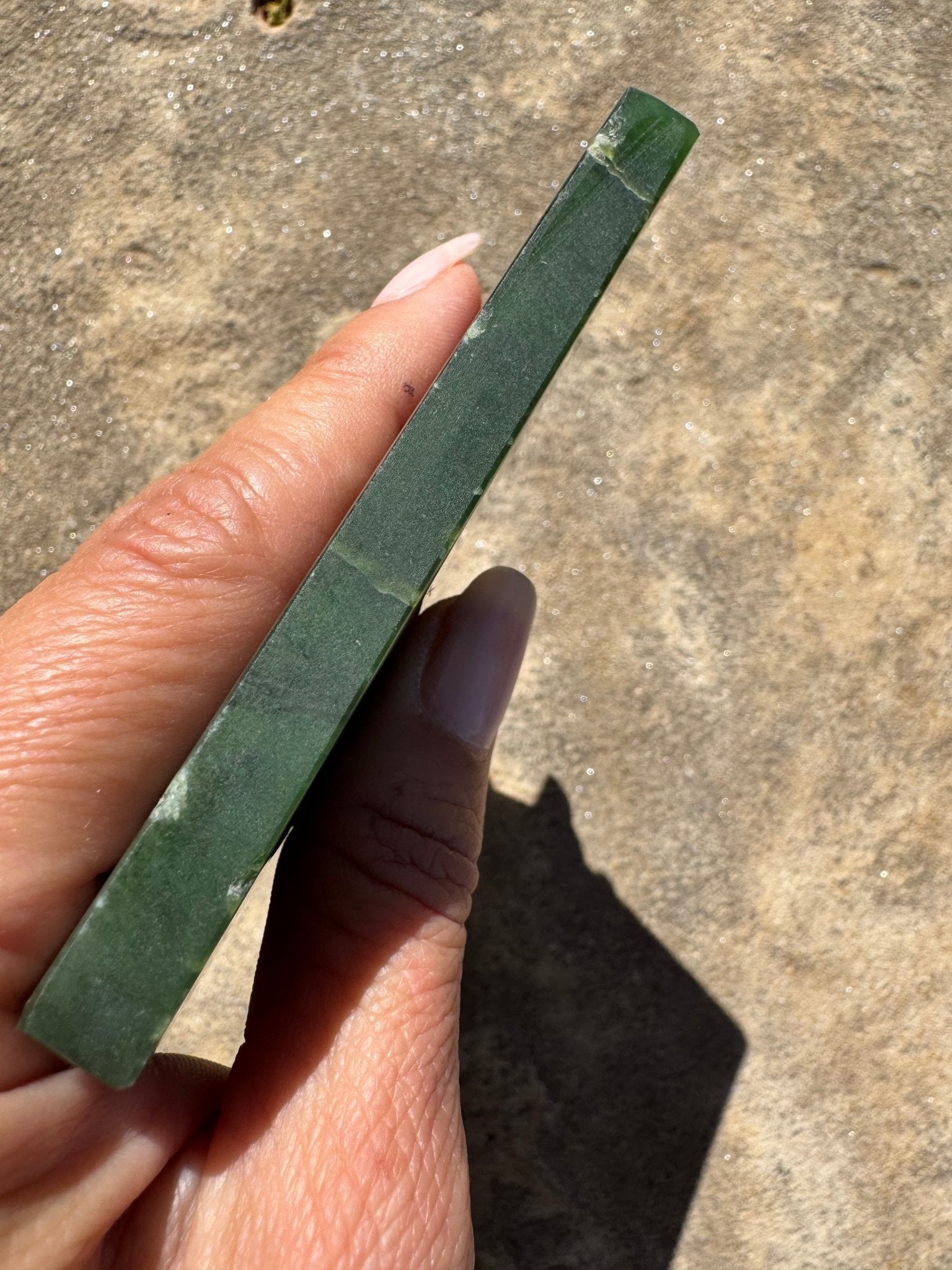 Canadian Nephrite Jade Slab 147g - Purple Door Alchemy
