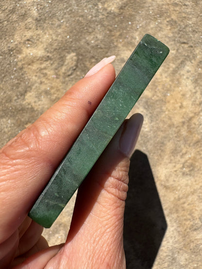 Canadian Nephrite Jade Slab 147g - Purple Door Alchemy