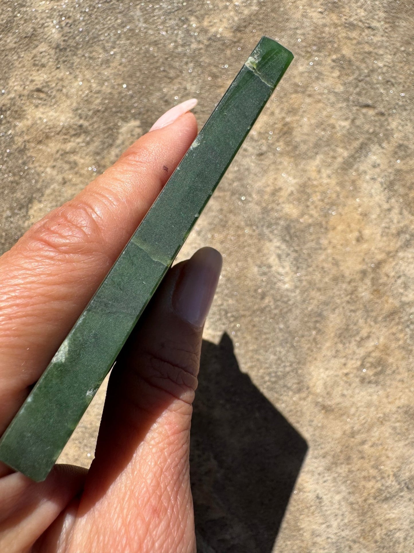 Canadian Nephrite Jade Slab 147g - Purple Door Alchemy