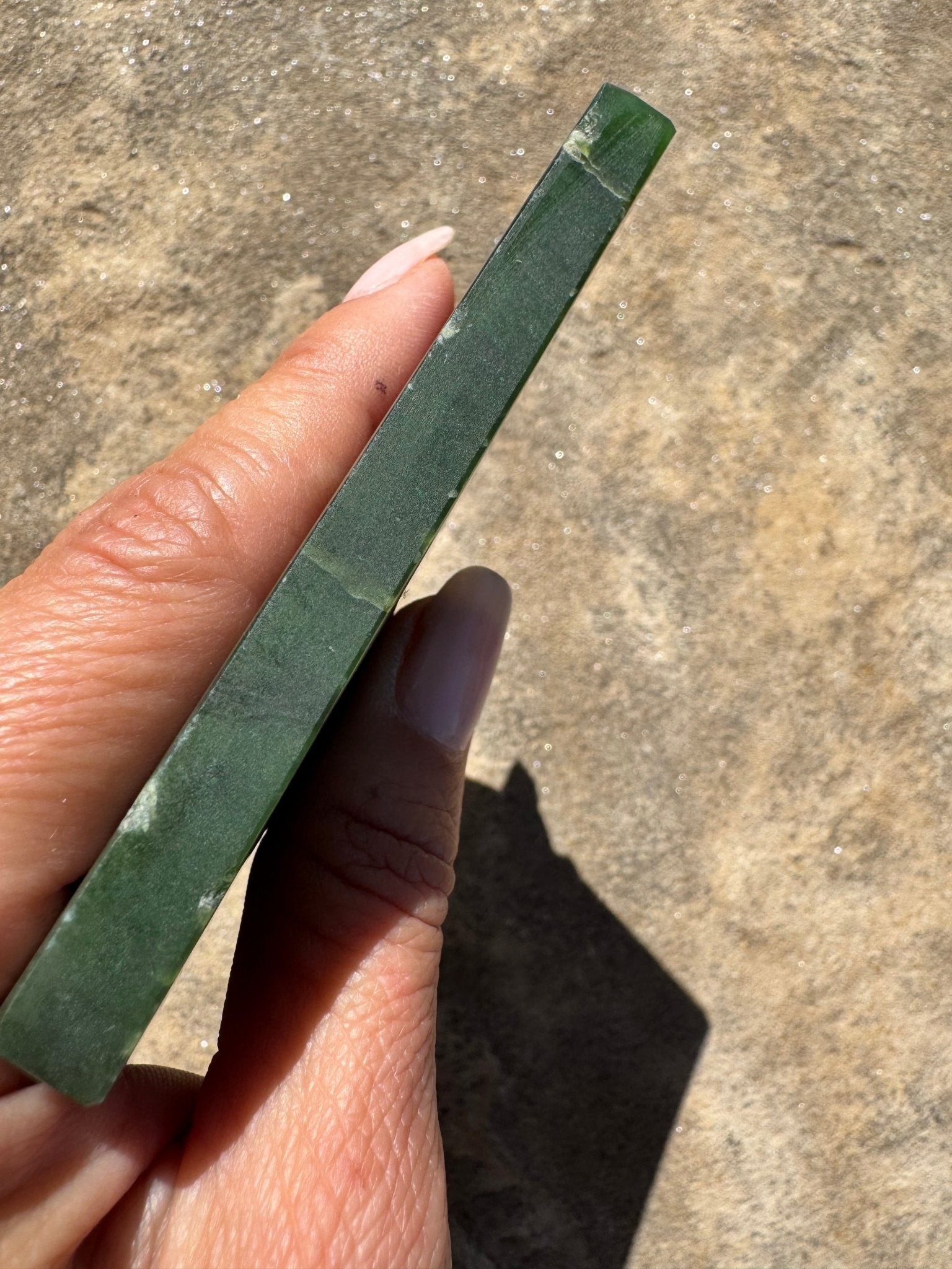 Canadian Nephrite Jade Slab 147g - Purple Door Alchemy