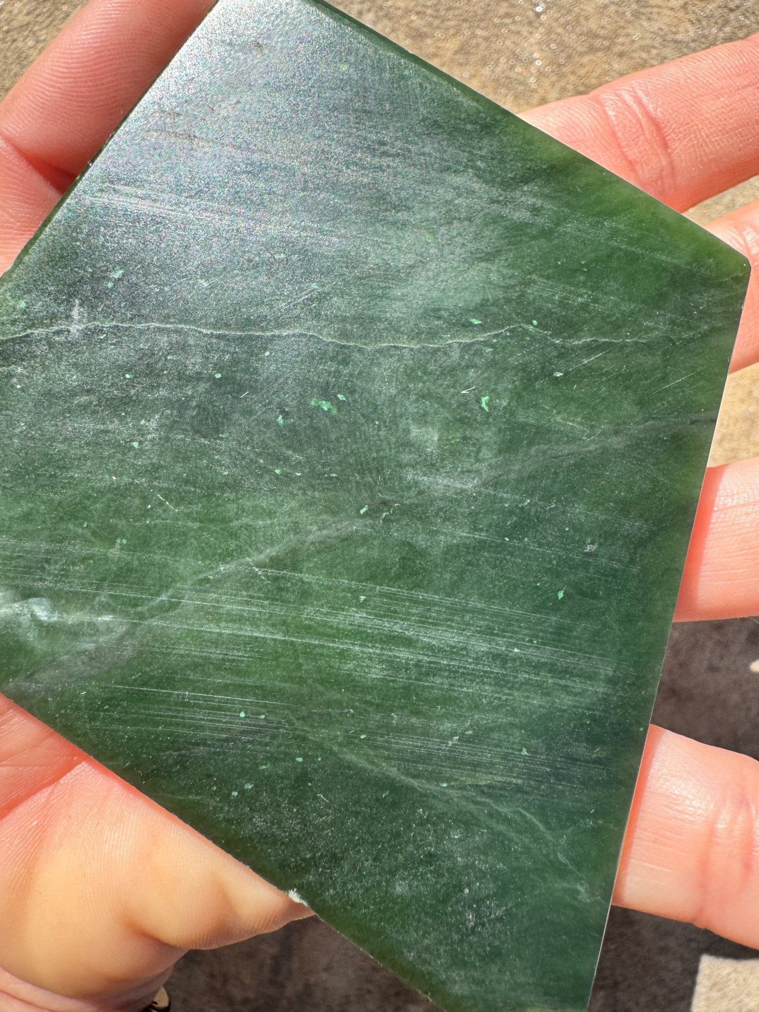 Canadian Nephrite Jade Slab 147g - Purple Door Alchemy
