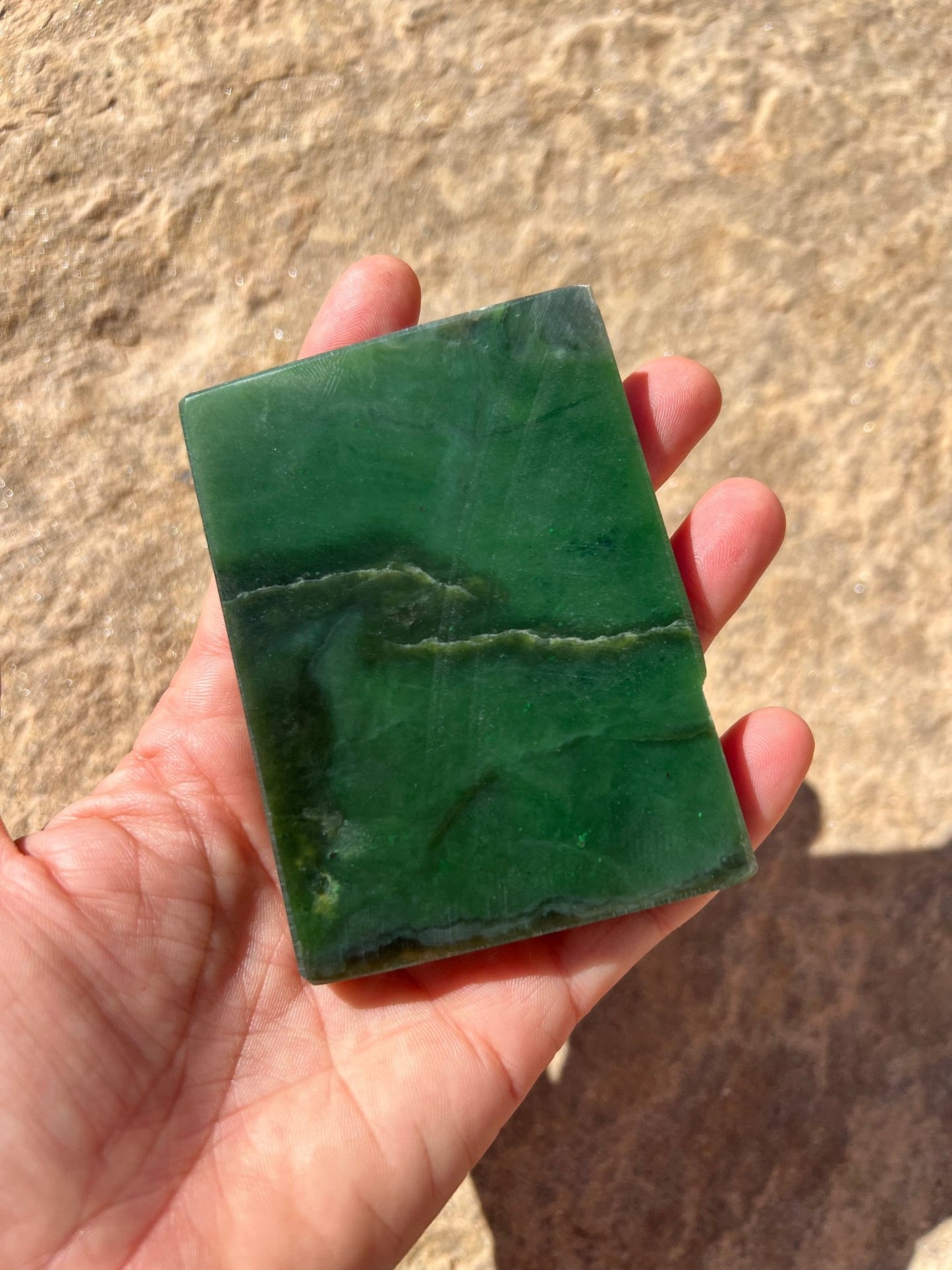 Canadian Nephrite Jade Slab 154g - Purple Door Alchemy