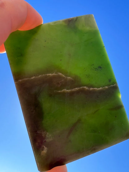 Canadian Nephrite Jade Slab 154g - Purple Door Alchemy