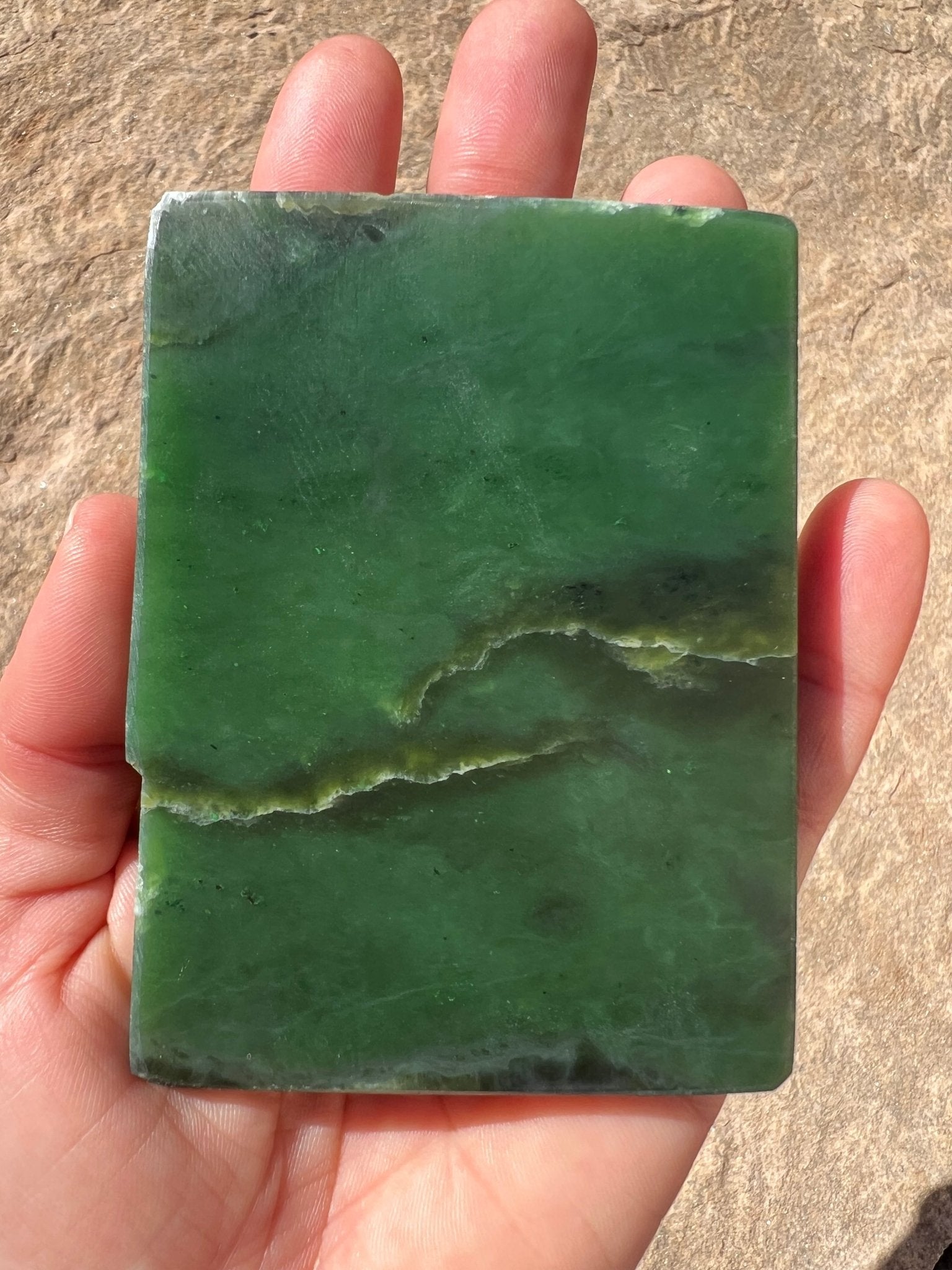 Canadian Nephrite Jade Slab 154g - Purple Door Alchemy
