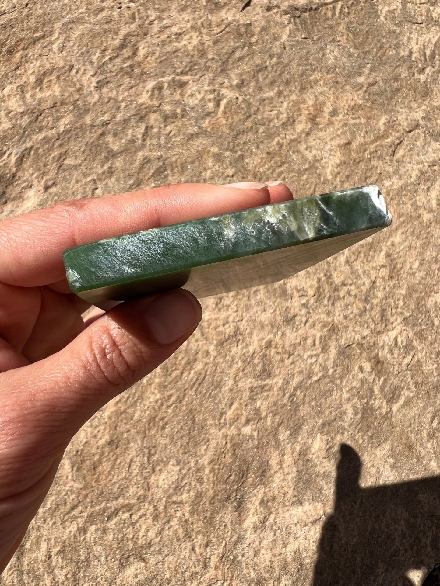 Canadian Nephrite Jade Slab 154g - Purple Door Alchemy