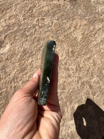 Canadian Nephrite Jade Slab 154g - Purple Door Alchemy