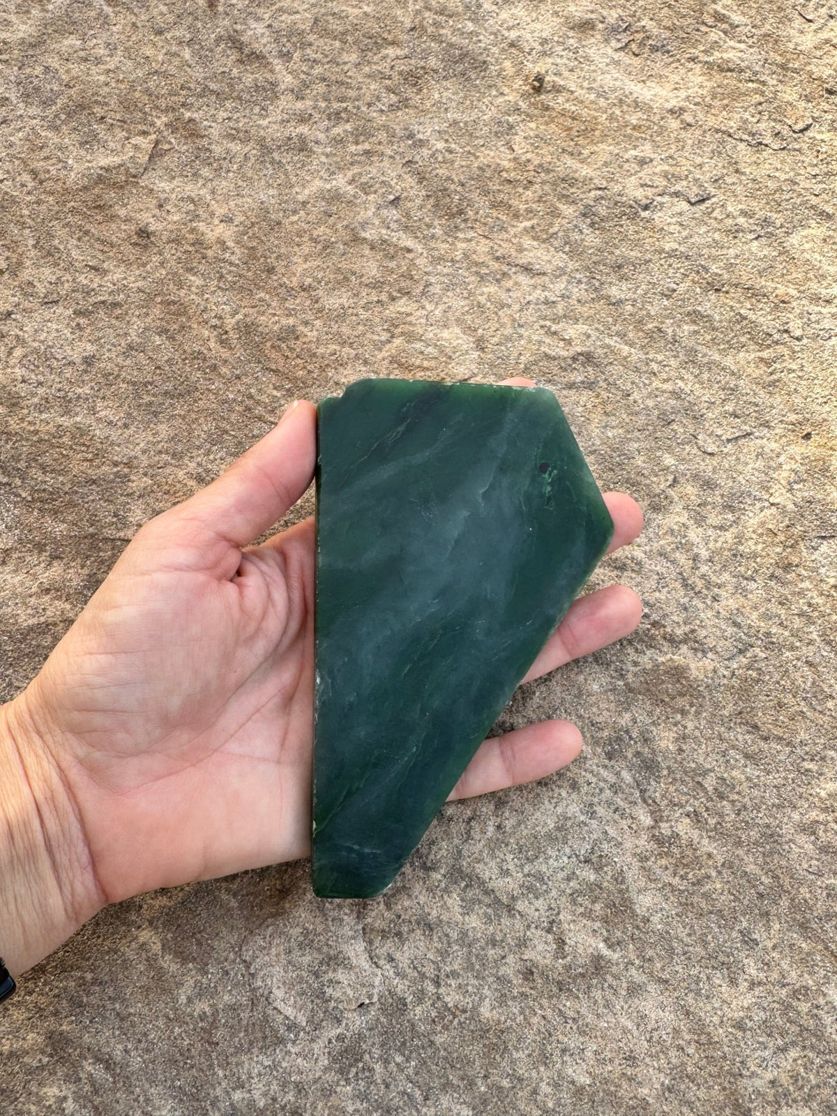 Canadian Nephrite Jade Slab 162g - Purple Door Alchemy