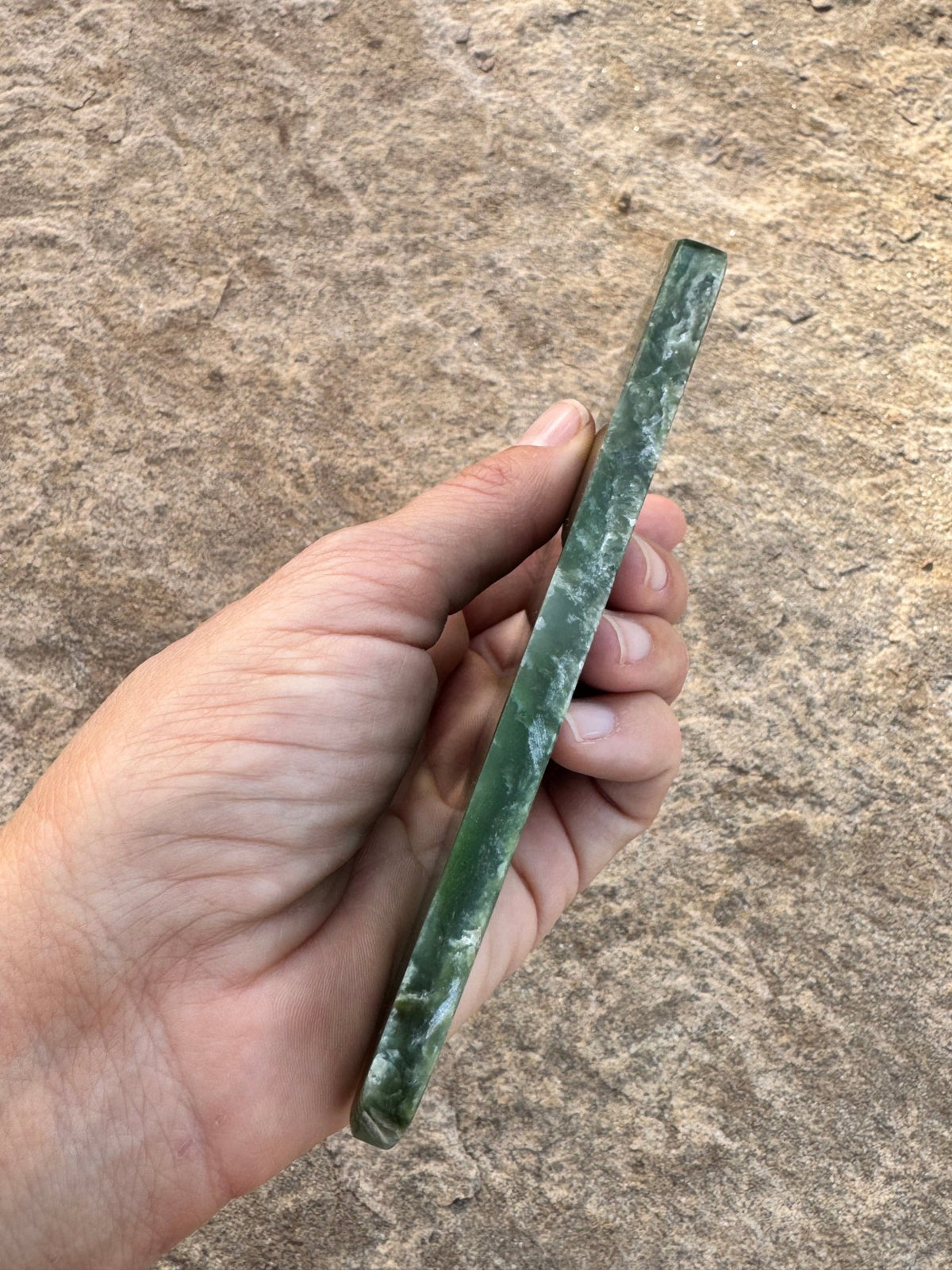 Canadian Nephrite Jade Slab 162g - Purple Door Alchemy