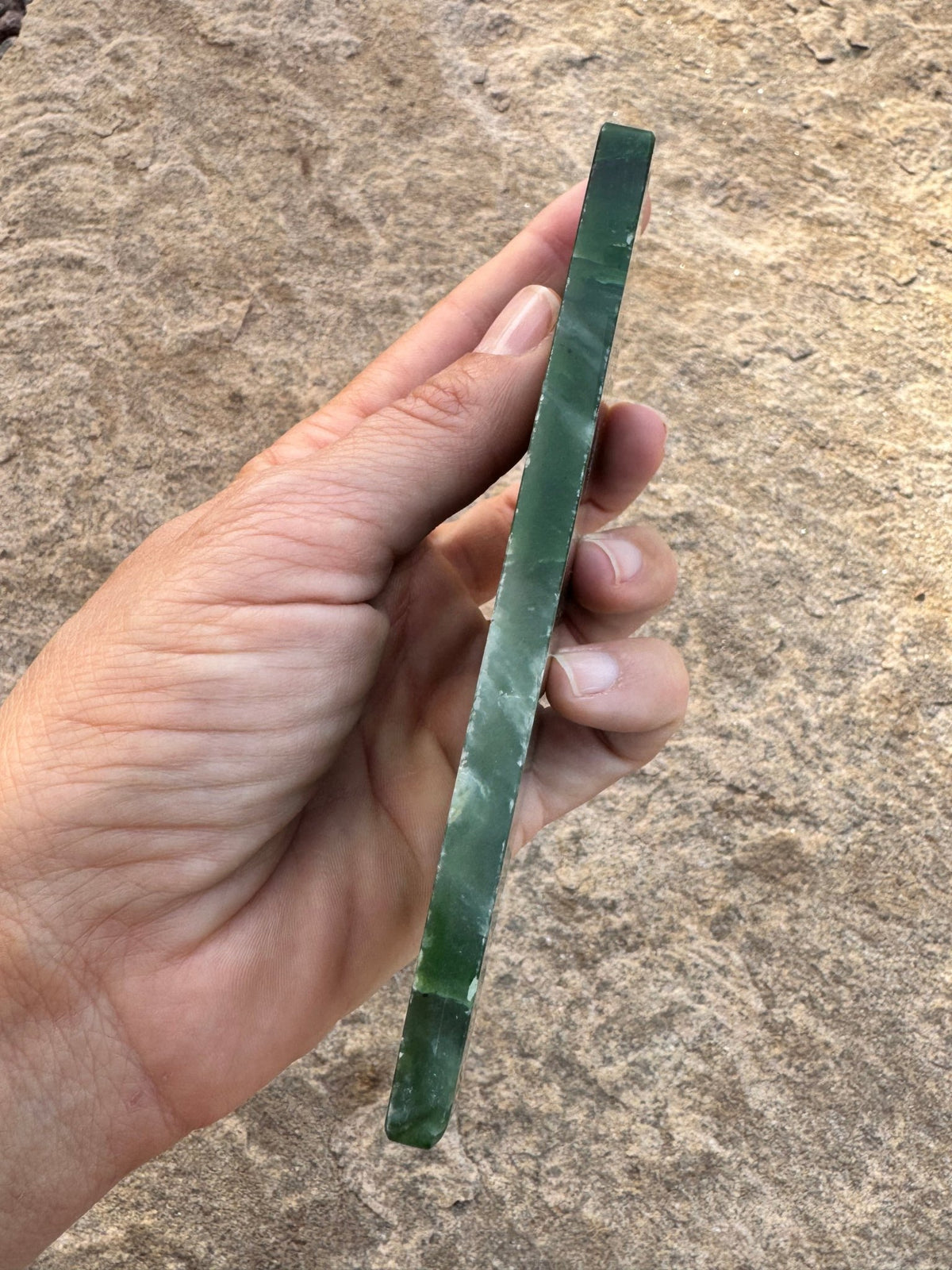 Canadian Nephrite Jade Slab 162g - Purple Door Alchemy