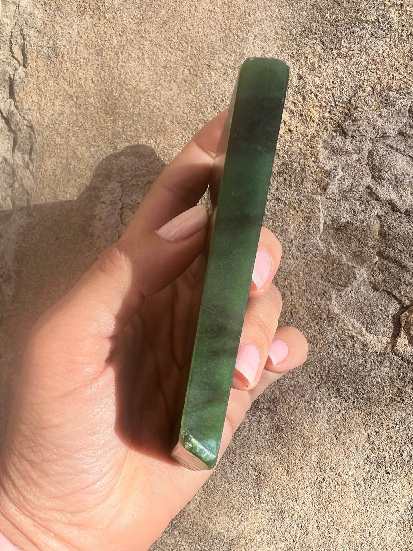 Canadian Nephrite Jade Slab 174g - Purple Door Alchemy