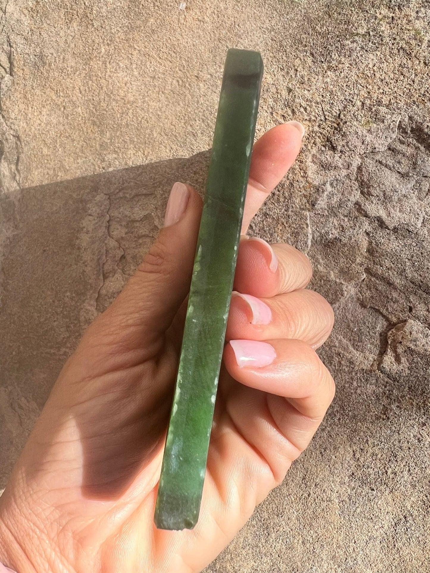 Canadian Nephrite Jade Slab 174g - Purple Door Alchemy