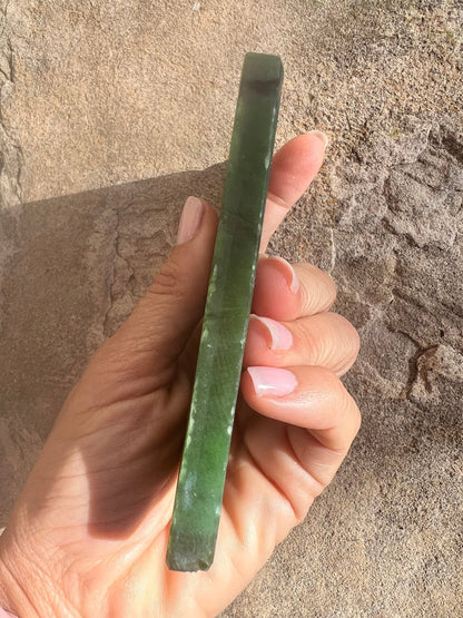 Canadian Nephrite Jade Slab 174g - Purple Door Alchemy