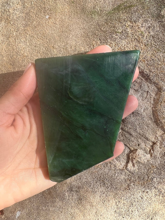 Canadian Nephrite Jade Slab 174g - Purple Door Alchemy