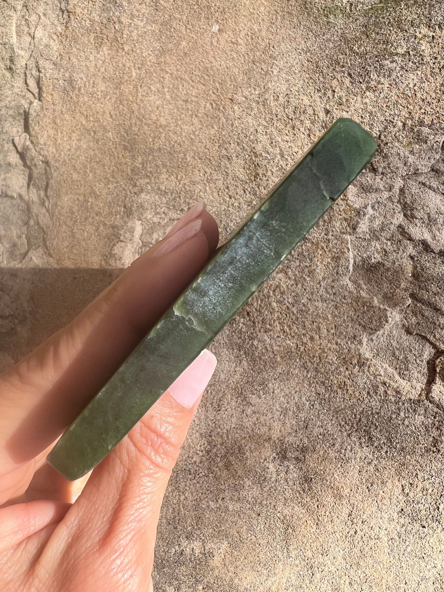 Canadian Nephrite Jade Slab 174g - Purple Door Alchemy