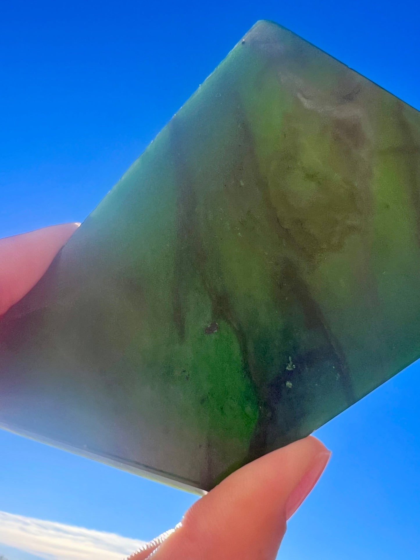 Canadian Nephrite Jade Slab 174g - Purple Door Alchemy