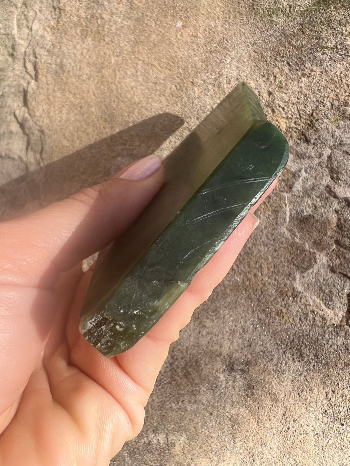 Canadian Nephrite Jade Slab 174g - Purple Door Alchemy