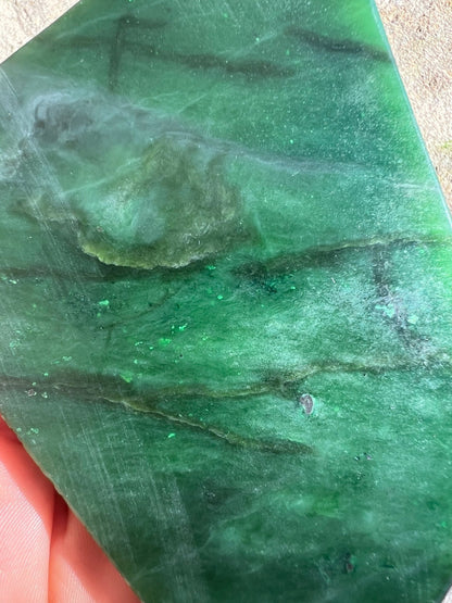 Canadian Nephrite Jade Slab 174g - Purple Door Alchemy