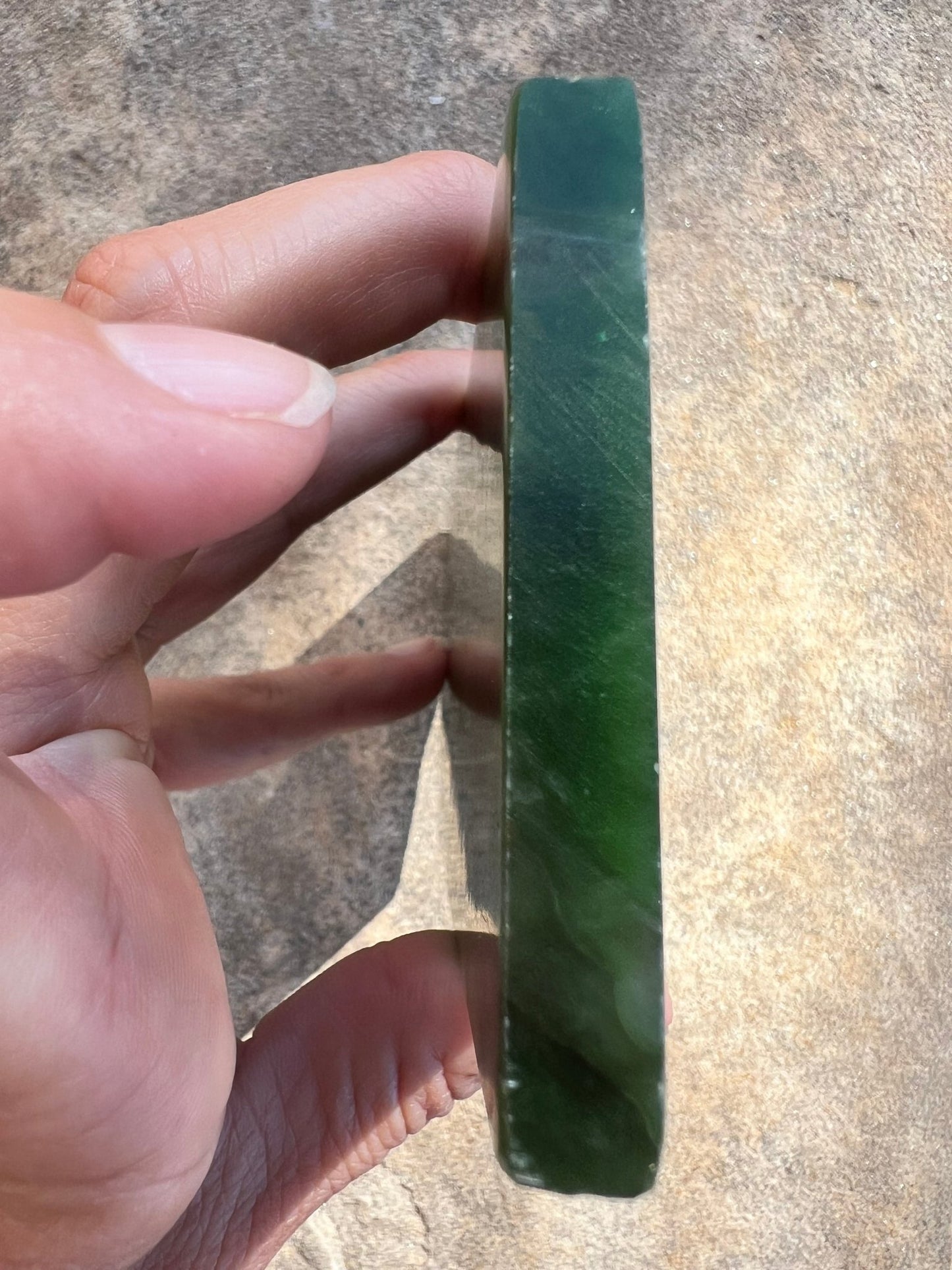 Canadian Nephrite Jade Slab 186g - Purple Door Alchemy