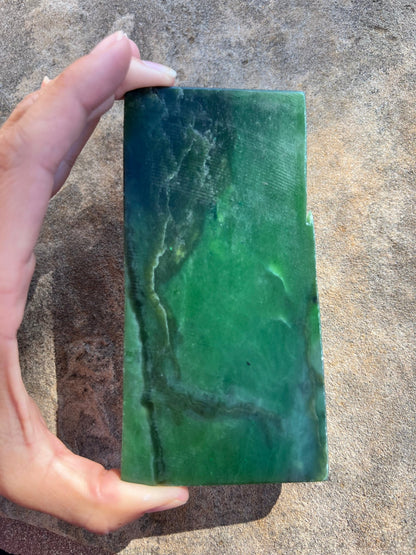 Canadian Nephrite Jade Slab 186g - Purple Door Alchemy