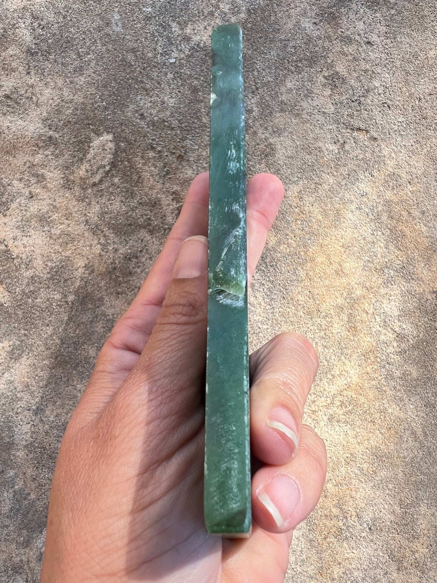 Canadian Nephrite Jade Slab 186g - Purple Door Alchemy