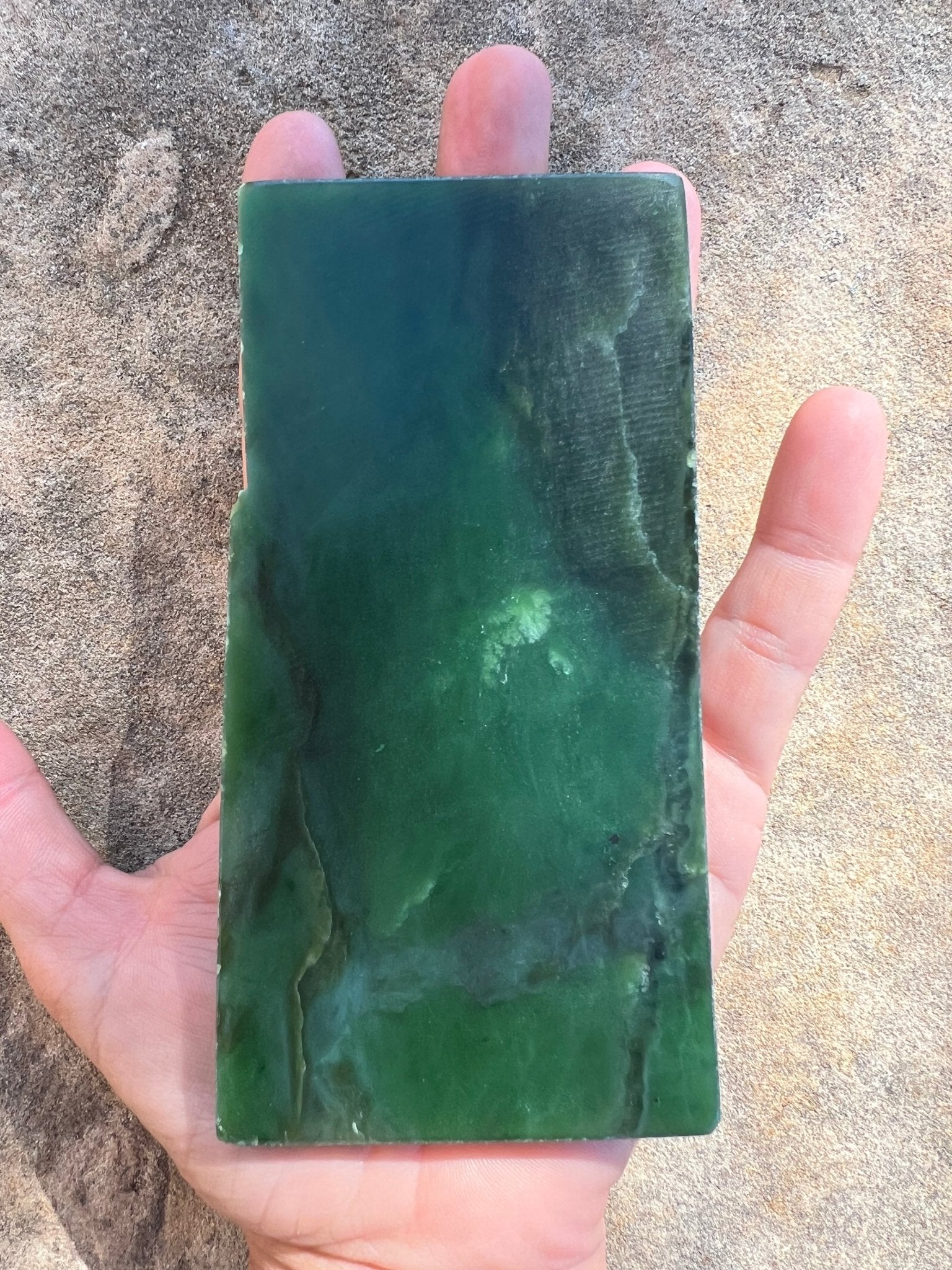 Canadian Nephrite Jade Slab 186g - Purple Door Alchemy
