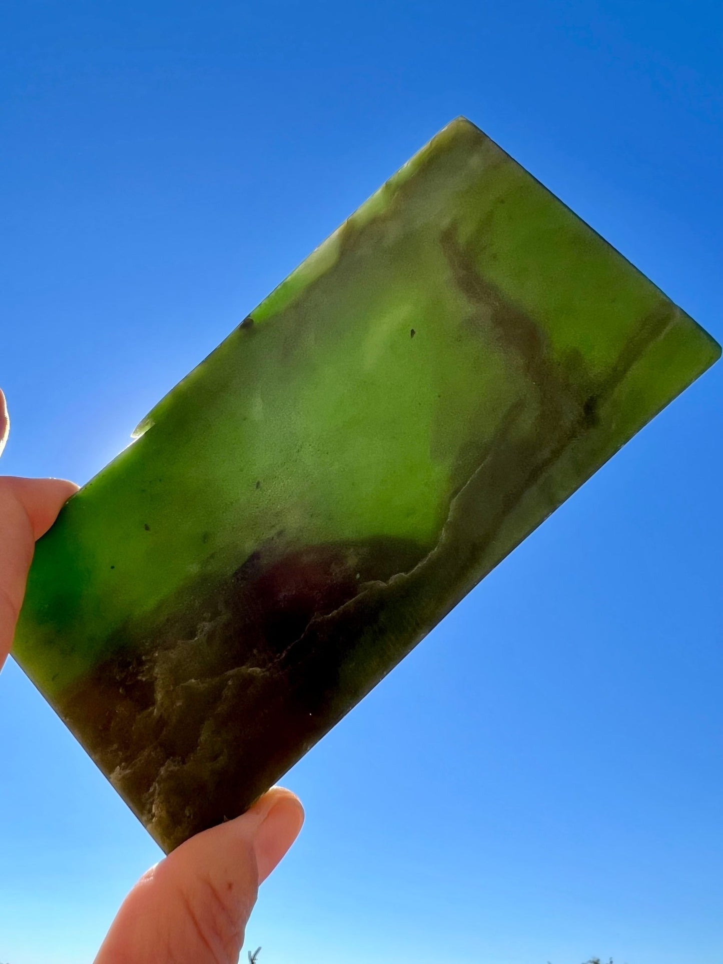 Canadian Nephrite Jade Slab 186g - Purple Door Alchemy