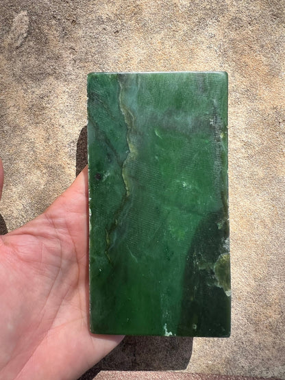 Canadian Nephrite Jade Slab 230g - Purple Door Alchemy
