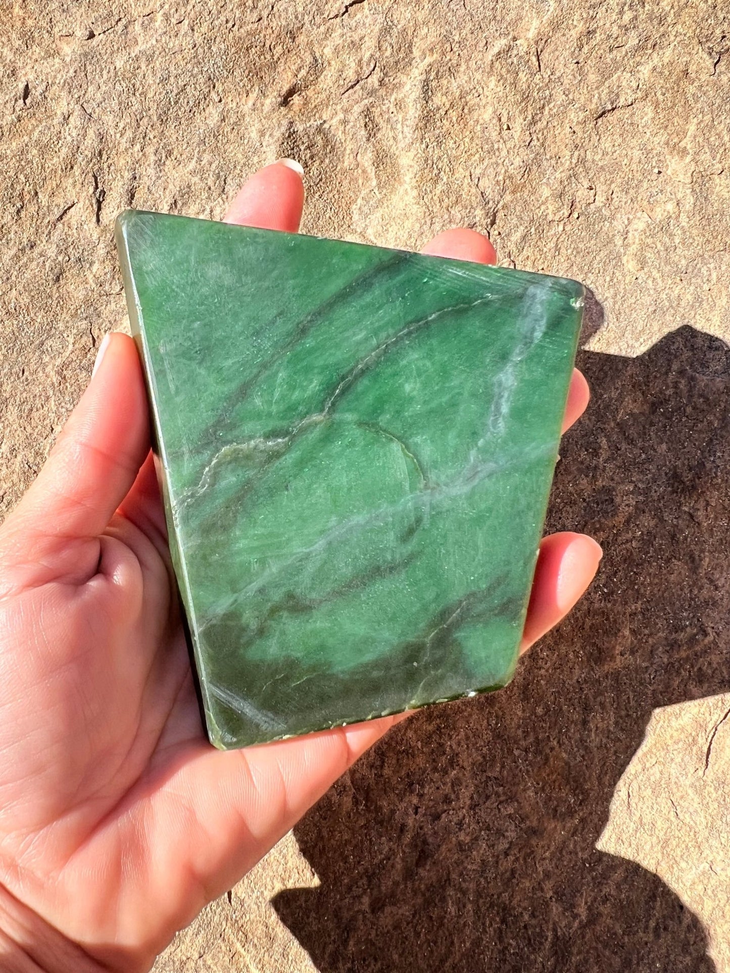 Canadian Nephrite Jade Slab 232g - Purple Door Alchemy